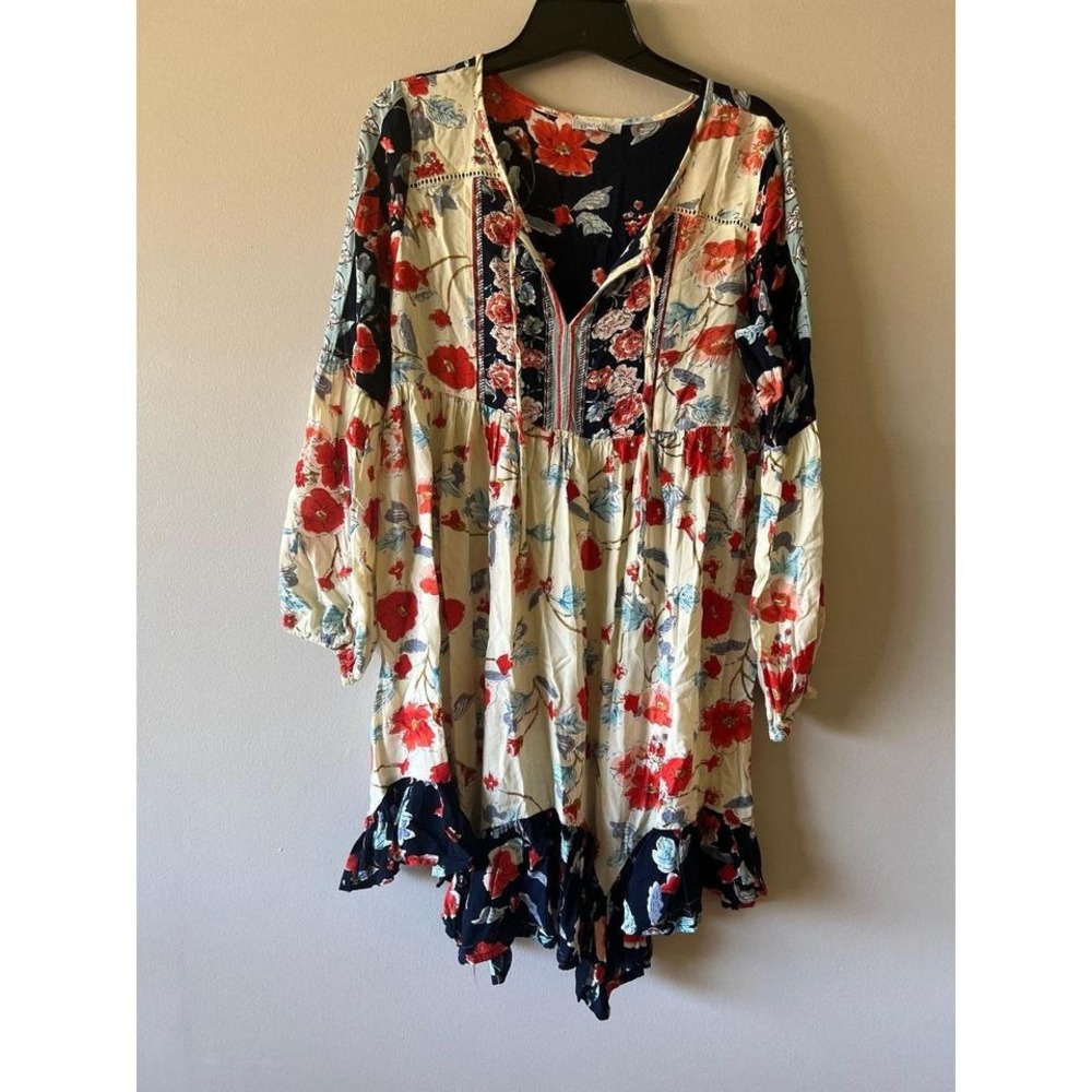 Patrons of Peace BoHo Floral Dress Tunic Top Small